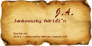 Jankovszky Adrián névjegykártya