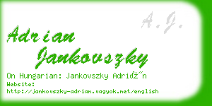 adrian jankovszky business card